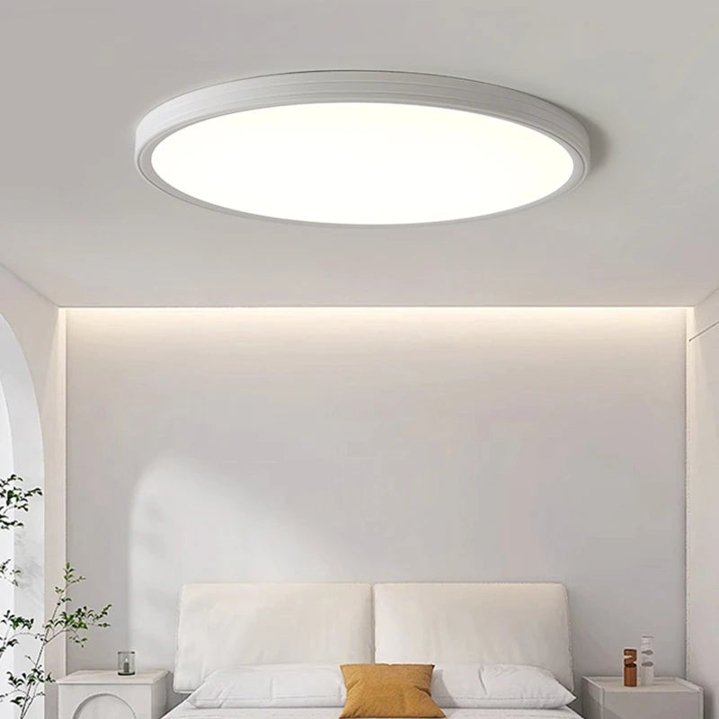 plafonnier led carré blanc ultra fin moderne luminaire salon chambre salle manger