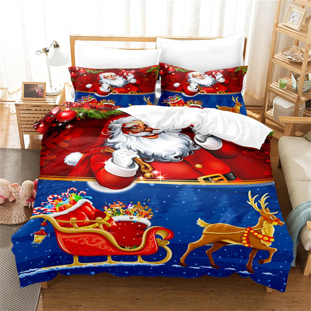 Housse de couette Reine des neige blanc et or