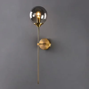 lampe suspension moderne verre transparent métal noir doré scandinave luminaire salon chambre
