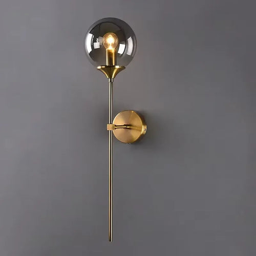 lampe suspension moderne verre transparent métal noir doré scandinave luminaire salon chambre