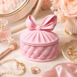 boîte rangement bijoux 3d imprimée rose quilted girly voyage coiffeuse organiser oreilles colliers bagues