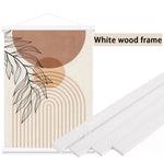 cadre magnétique affiche bois teck pine minimaliste moderne abstrait toile impression 21cm 30cm 40cm