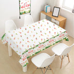 nappe table fête tropicale fleurs feuilles modernes couleurs vives opaque enfants anniversaire