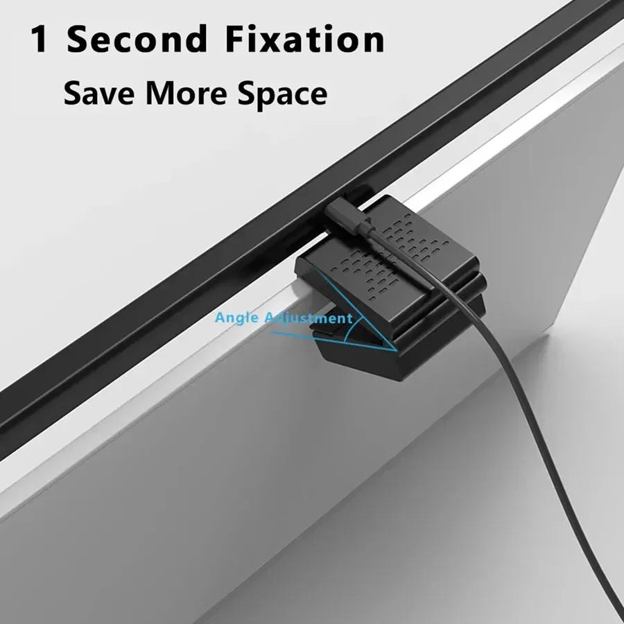 lampe led protection yeux clip magnétique moderne 50cm noir minimaliste(touches contrôle)