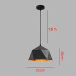 lampe suspension industrielle métal noir doré rétro moderne éclairage intérieur restaurant bar loft