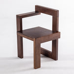 chaise moderne minimaliste bois massif salon noir assise confortable contemporain