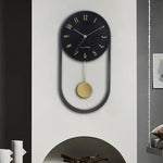 Horloge murale pivotante design blanc Ombre Interieur