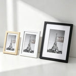 cadres photo bois clair noir blanc modernes minimalistes muraux affichage support pliable
