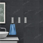 support mural pliable moderne vis fixations noir crochets peignoirs salle bain cuisine gọn lại