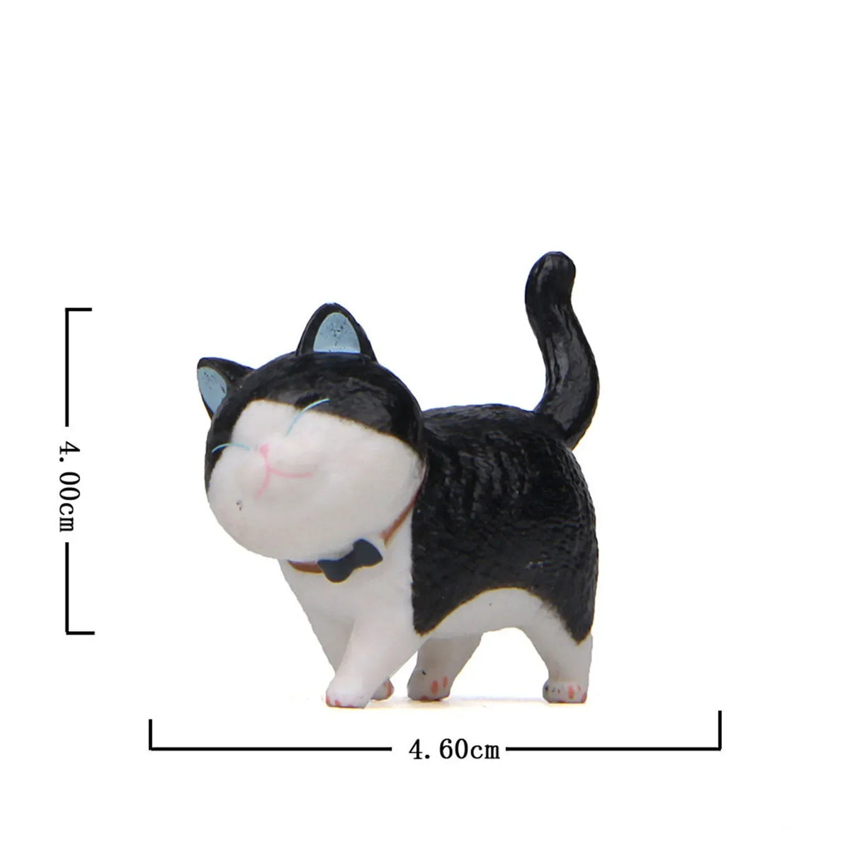 figurines chats cartoon mignon colliers gris noir blanc orange bébé animaux