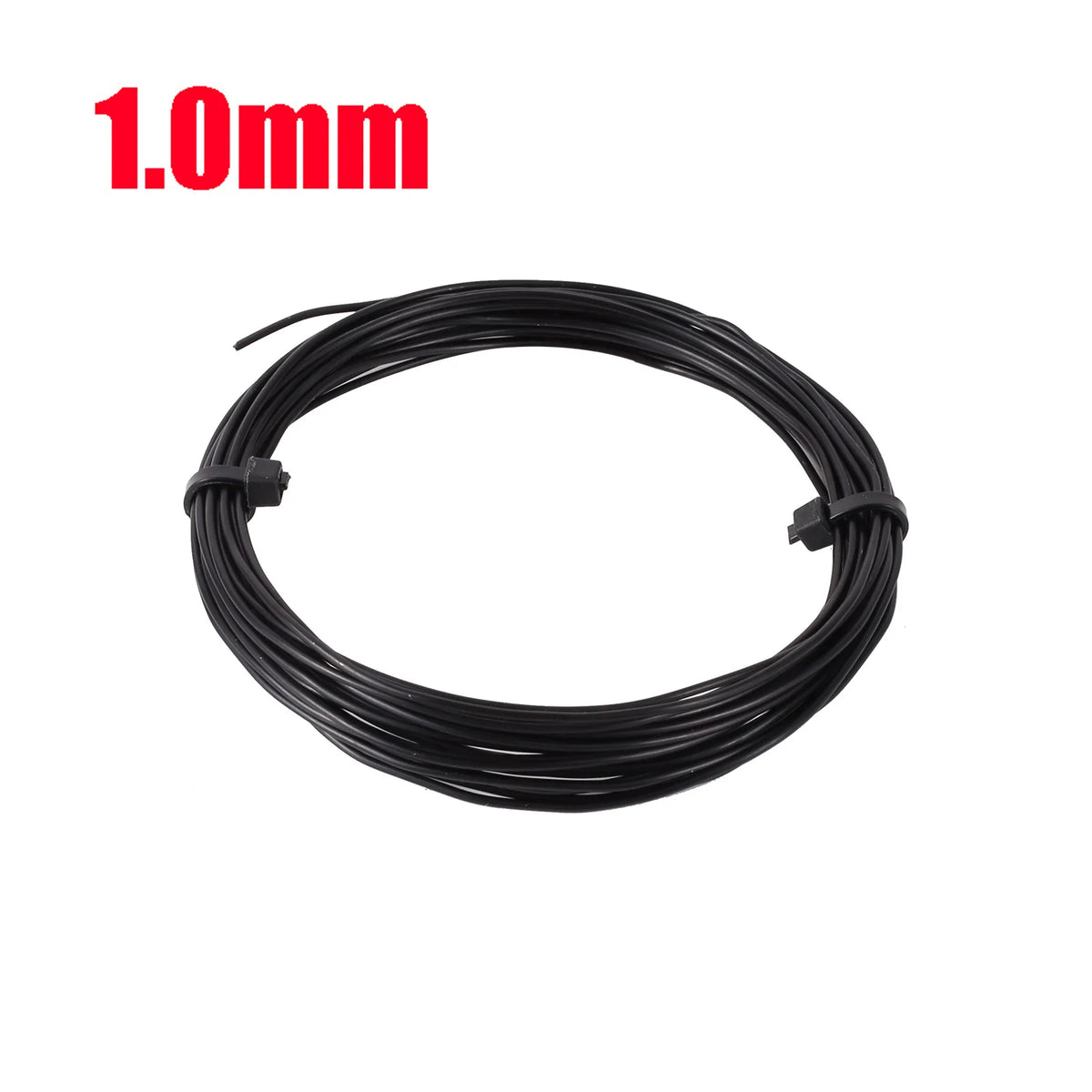 fil jardinage métal 2.5mm 5m 3.0mm 5m 2.0mm 10m 1.5mm 1.0mm noir lisse opaque