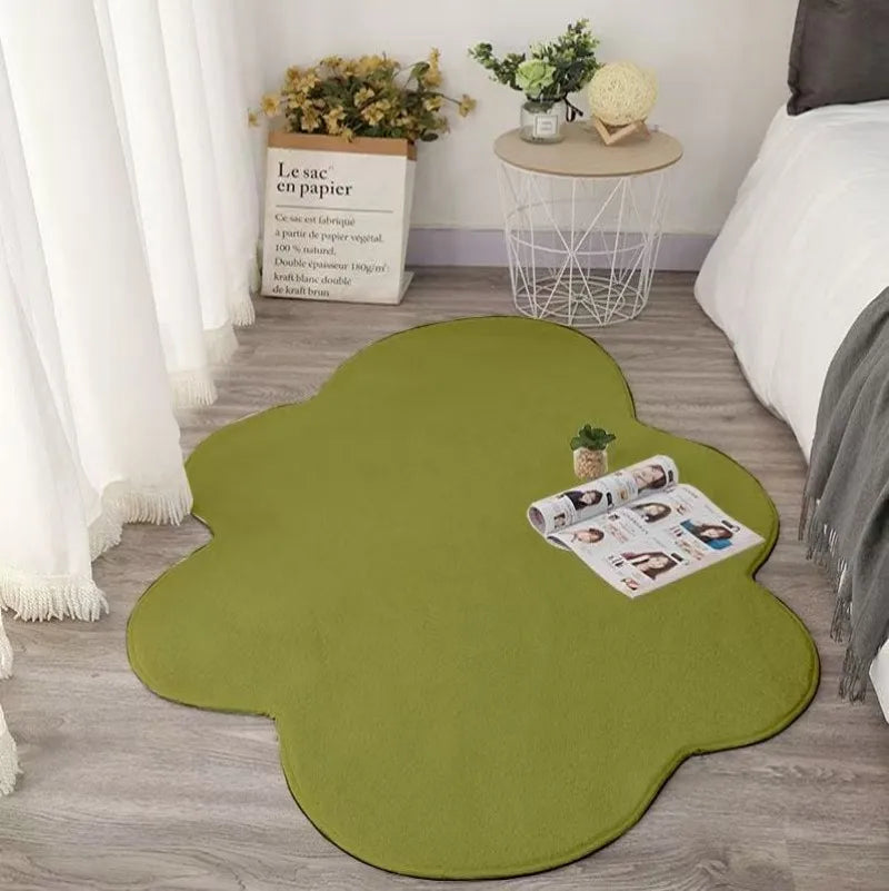 tapis maison moderne peluche antidérapant salon chambre coucher entrée intérieur