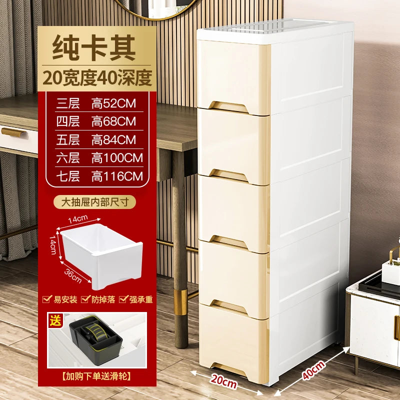 meuble tiroirs blanc moderne salle bain rangement étagères plastique minimaliste multifonctionnel organisateur