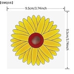 pièges mouches stickers autocollants fleurs décoratives jaunes rouges transparents intérieurextérieur 20pcs