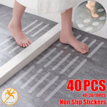 bandes antidérapantes adhésives transparentes 20cm 2cm pratique douche baignoire escaliers sol 40pcs