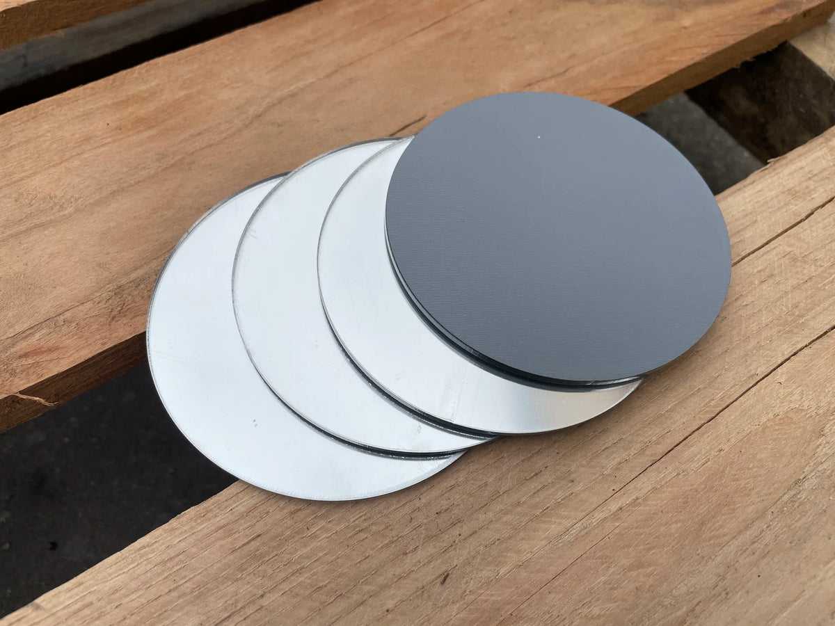 Miroir acrylique rond de 80 mm pour projets DIY