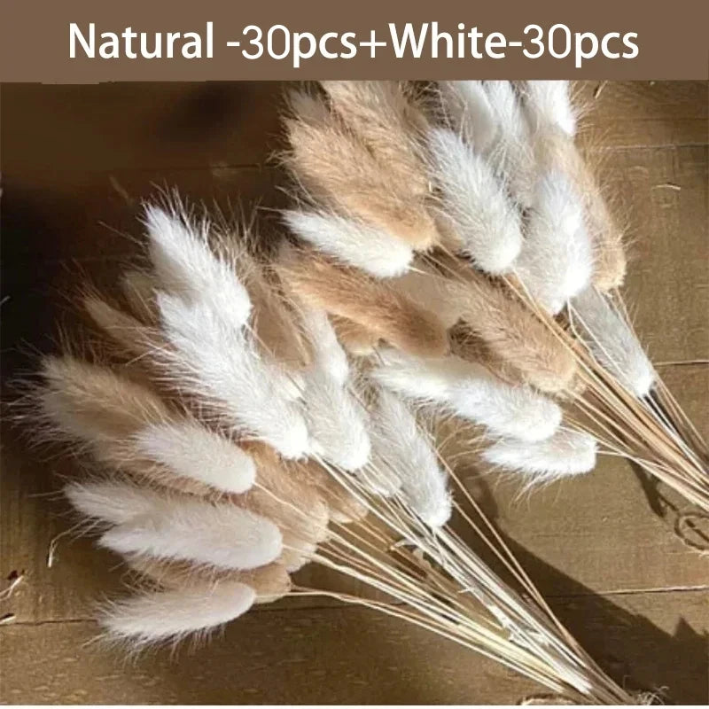 décoration naturelle plumes séchées blanches douces rustique anniversaire mariage deco maison