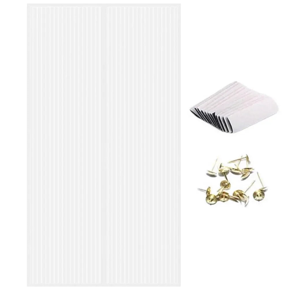 rideau magnétique blanc noir vert rayures adhésif moderne opacité chambre porte ventilation