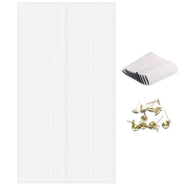 rideau magnétique blanc noir vert rayures adhésif moderne opacité chambre porte ventilation