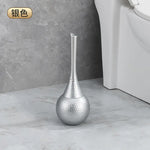 brosse wc or texture martelée base rangement embout flexible grip moderne