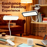 lampe led blanc moderne clip rechargeable tactile couleursflux lumineux ajustable étudiants travail