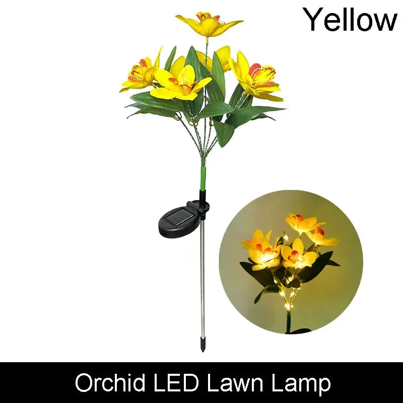 lumière solaire bouquet papillons colorés feuilles vertes moderne violet orange jaune