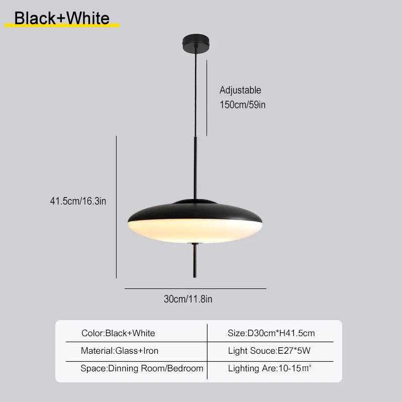 suspension lumineuse moderne blanc noir pince lampe câble électrique 30cm 50cm chambre salon étude