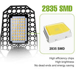 lampe led déformable noir grille hexagonale moderne 90mm 226mm 500lumens 20000h