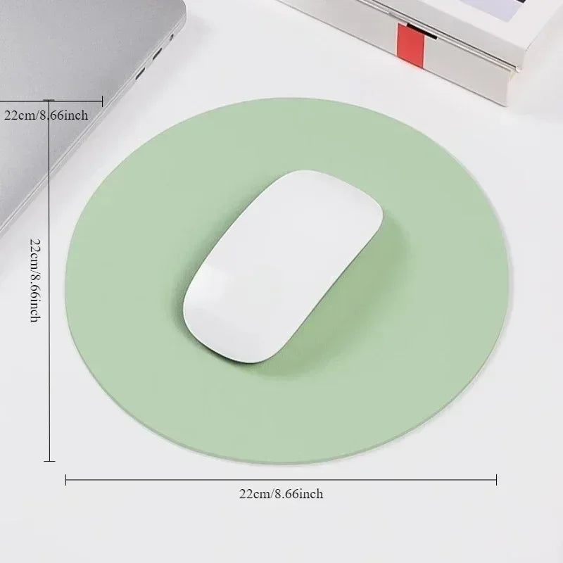tapis souris cuir bleu clair vert pastel moderne antidérapant minimaliste adhésif maison bureauécole