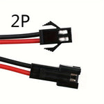 connecteurs led broches cable noir rouge vert bleu blanc clips utilitaires