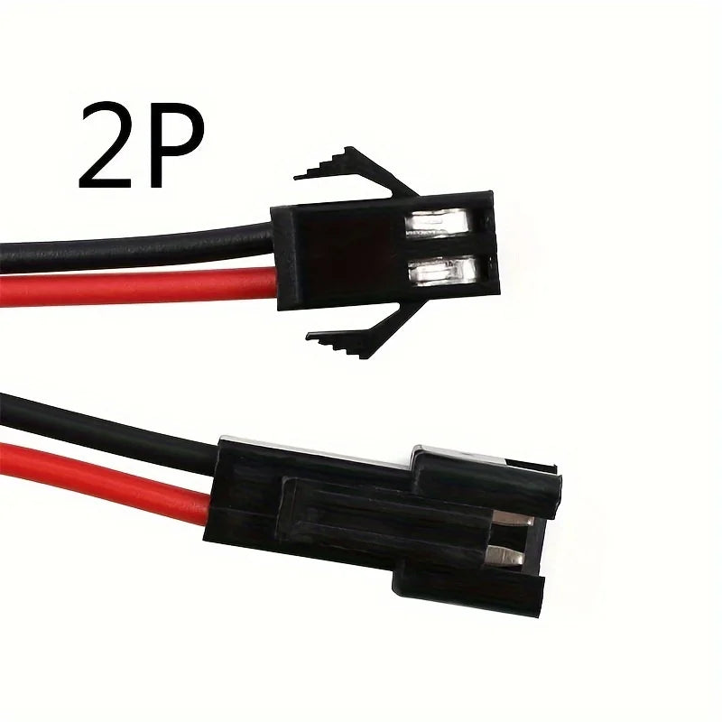 connecteurs led broches cable noir rouge vert bleu blanc clips utilitaires
