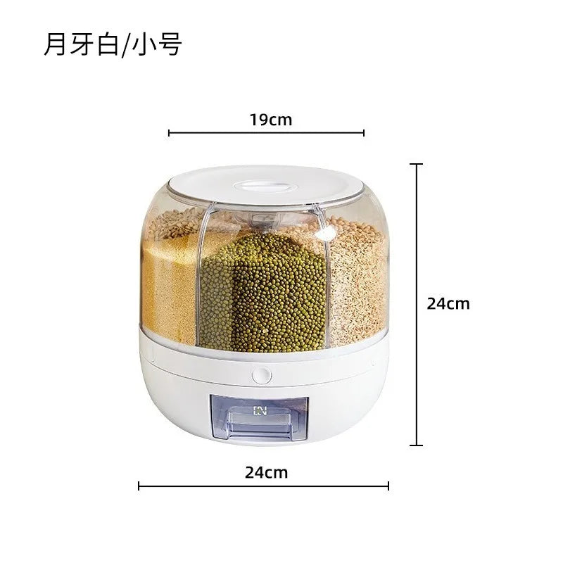 distributeur grains transparent moderne hermétique qualité alimentaire beige vert blanc