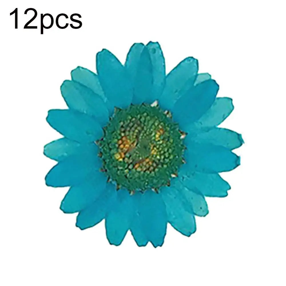fleurs artificielles modernes décoration maison bleu vert blanc rayonnantes pétales opaquesintérieur
