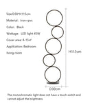 lampe sol moderne blanc circulaire relief minimaliste interrupteur tactile 2000 82000lm