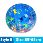 tapis jeu d'eau chat pompe motif marin poisson lit gonflable interactif