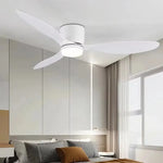 ventilateur led blanc bois moderne télécommande 42 52 pouces lumière minimaliste