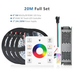 Ruban led 60 diodes rgb adhésif contrôle rf moderne chevaux multicolore