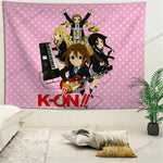 tapisserie anime mignonne pois blanc fond rose bordure dentelle chambre adolescente decoration murale