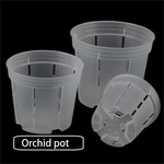 pots orchidées transparents trous moderne pièces drainage racines fleurs plantes