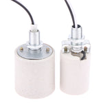 socquette éclairage led vis céramique blanc texturé moderne e14 e27 câble fixations