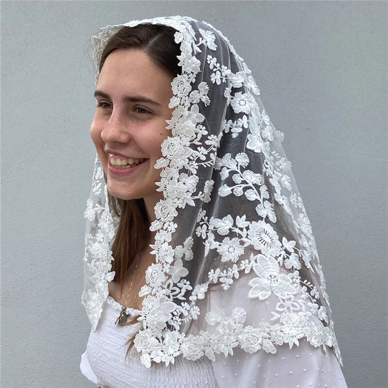 voile mariée blanc broderie florale 3d dentelle translucide classique clip intégré femme adultère echangement