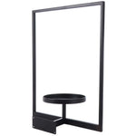support mural moderne plante noir plaque fixation vis included
