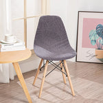 housse chaise moderne feuilles vert élastique antidérapante coussin polyester durable chambre restaurant mariage banquet