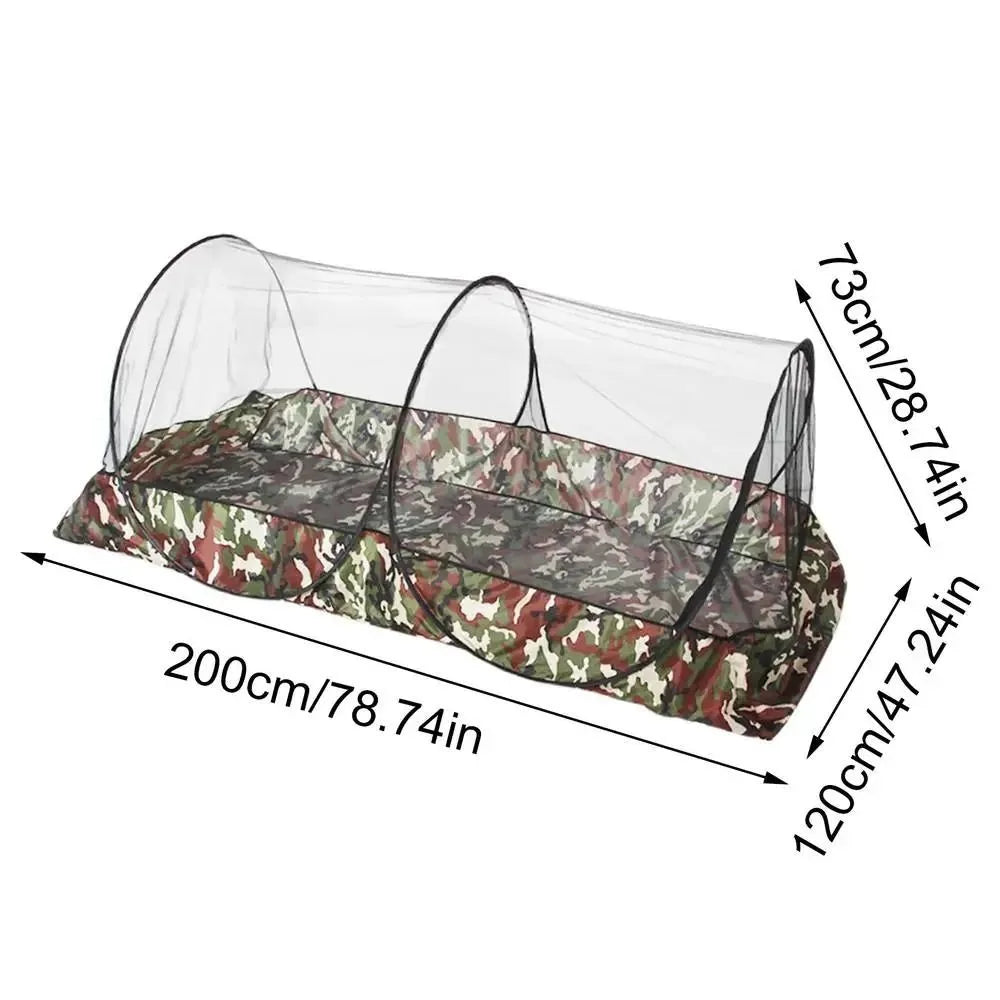 tente lit camouflage portable anti moustiques extérieure campement unisexe polyester moderne