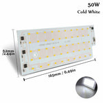 projecteur led 50w blanc matrice diodes moderne 180deg vis ac220v