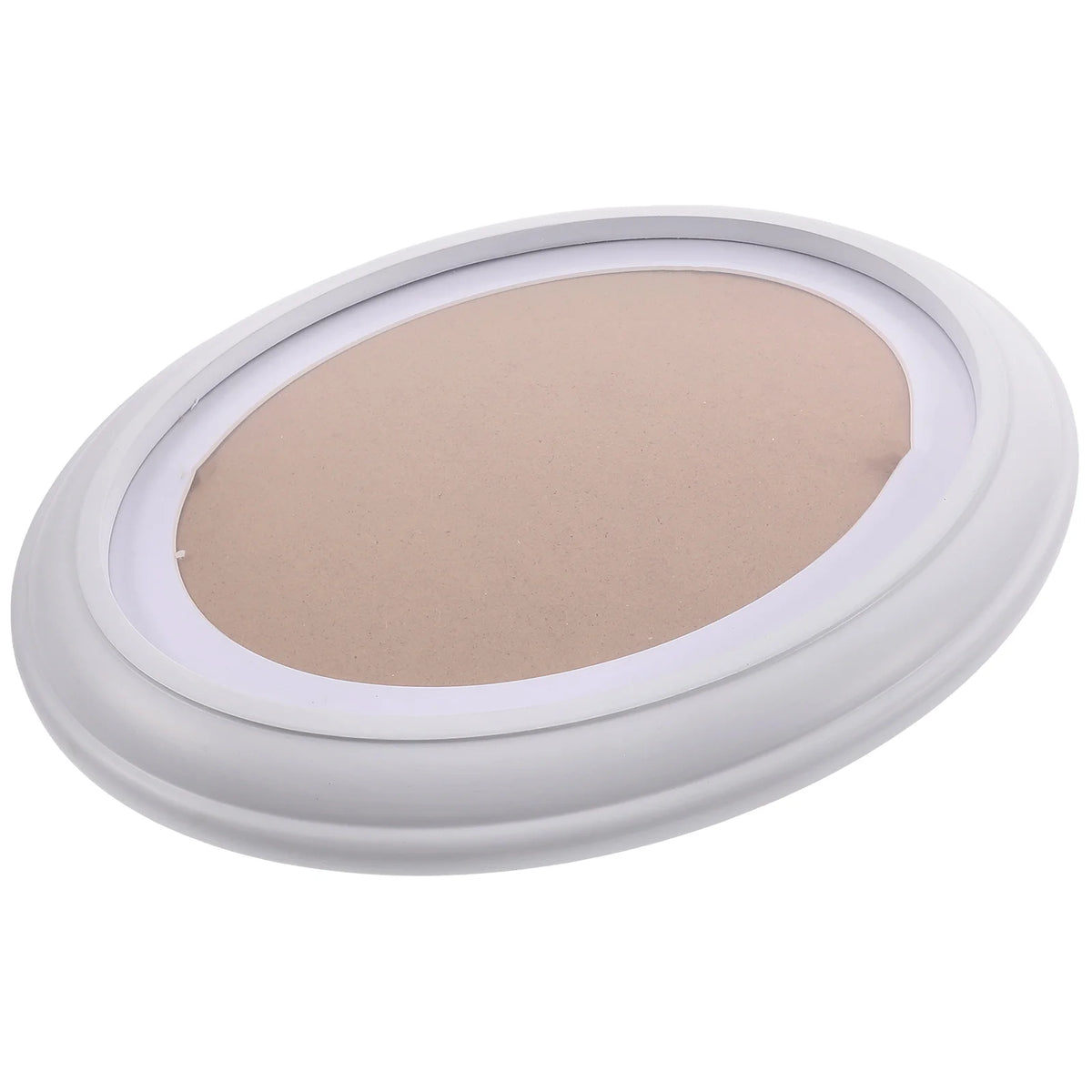 cadre photo ovale bois blanc marron classique décoration murale chambre salon adulte adolescent