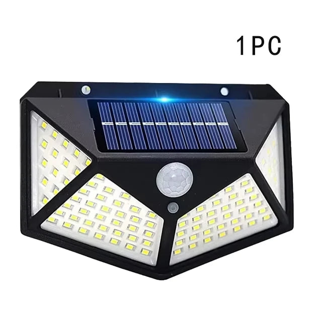 lampe solaire murale noire panneau led vis fixe moderne extérieur garage jardin