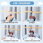 clips vêtements noir blanc bleu vert clips suspension rangement moderne pratique chambre coucher