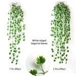 Fausse plante suspendue lierre vert