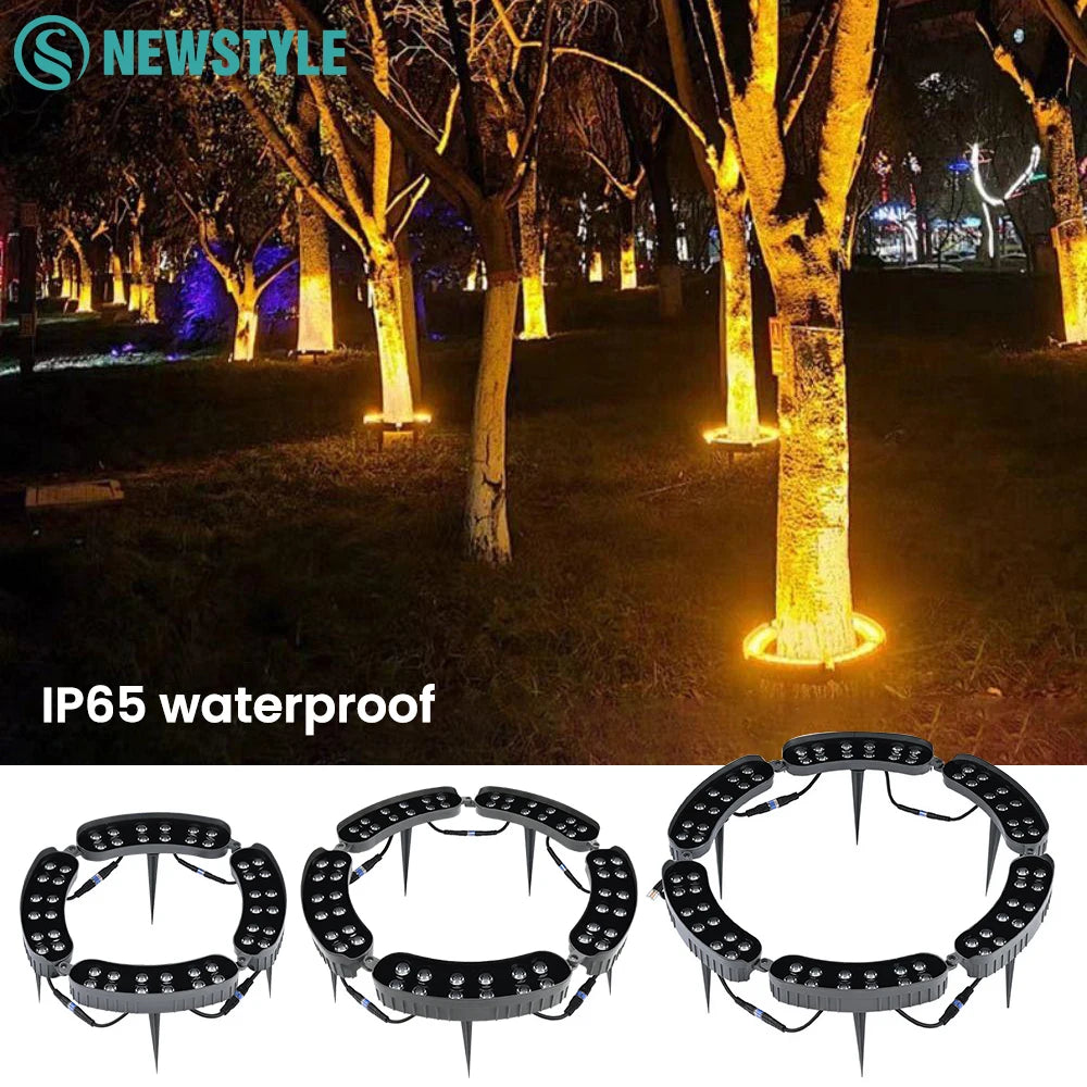 projecteur led extérieur arbre noir ip65 moderne lumiere blanche contemporain aluminium 11w 249lm